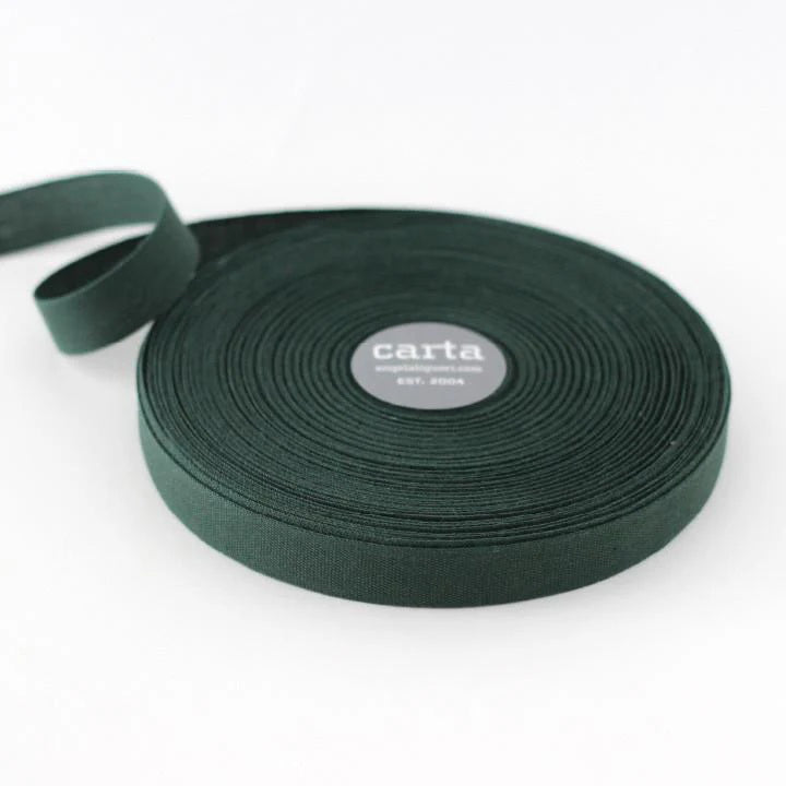 Studio Carta Tight Weave Cotton Ribbon - Cypress