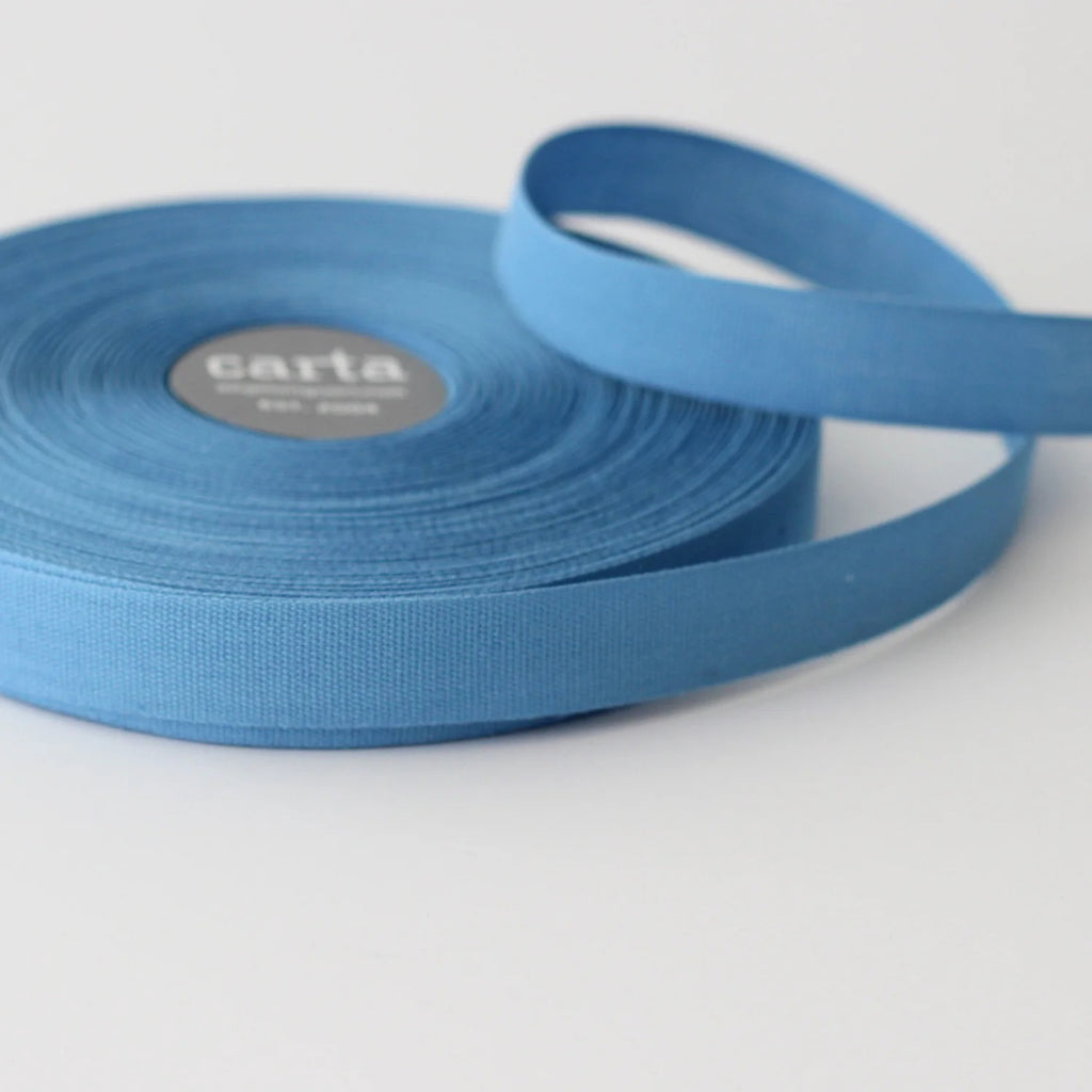 Studio Carta Tight Weave Cotton Ribbon - Ocean