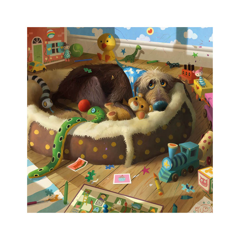 Toby The Dog Toby's Bed Card