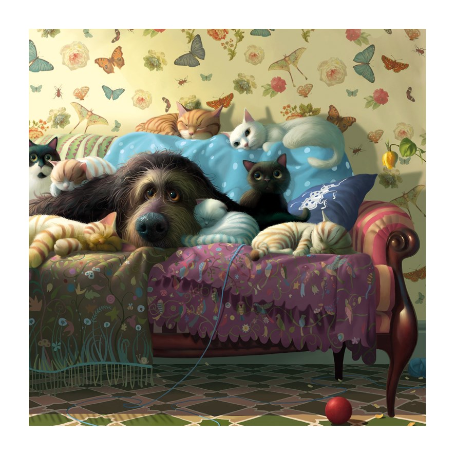 Toby The Dog Cuddle Card