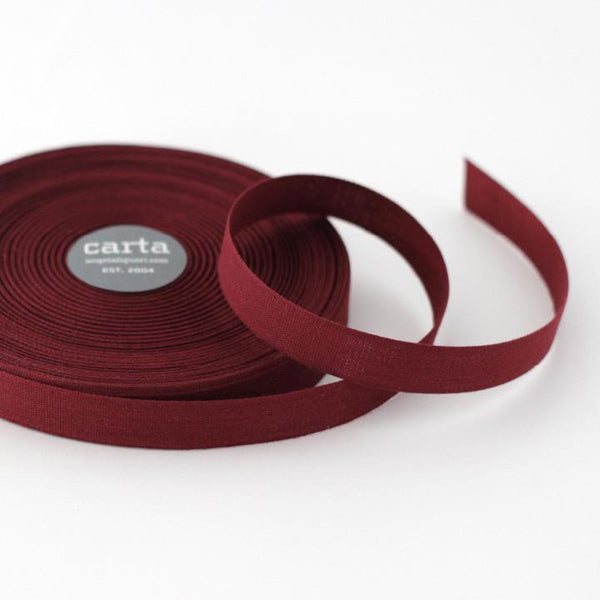 Studio Carta Tight Weave Cotton Ribbon - Wine