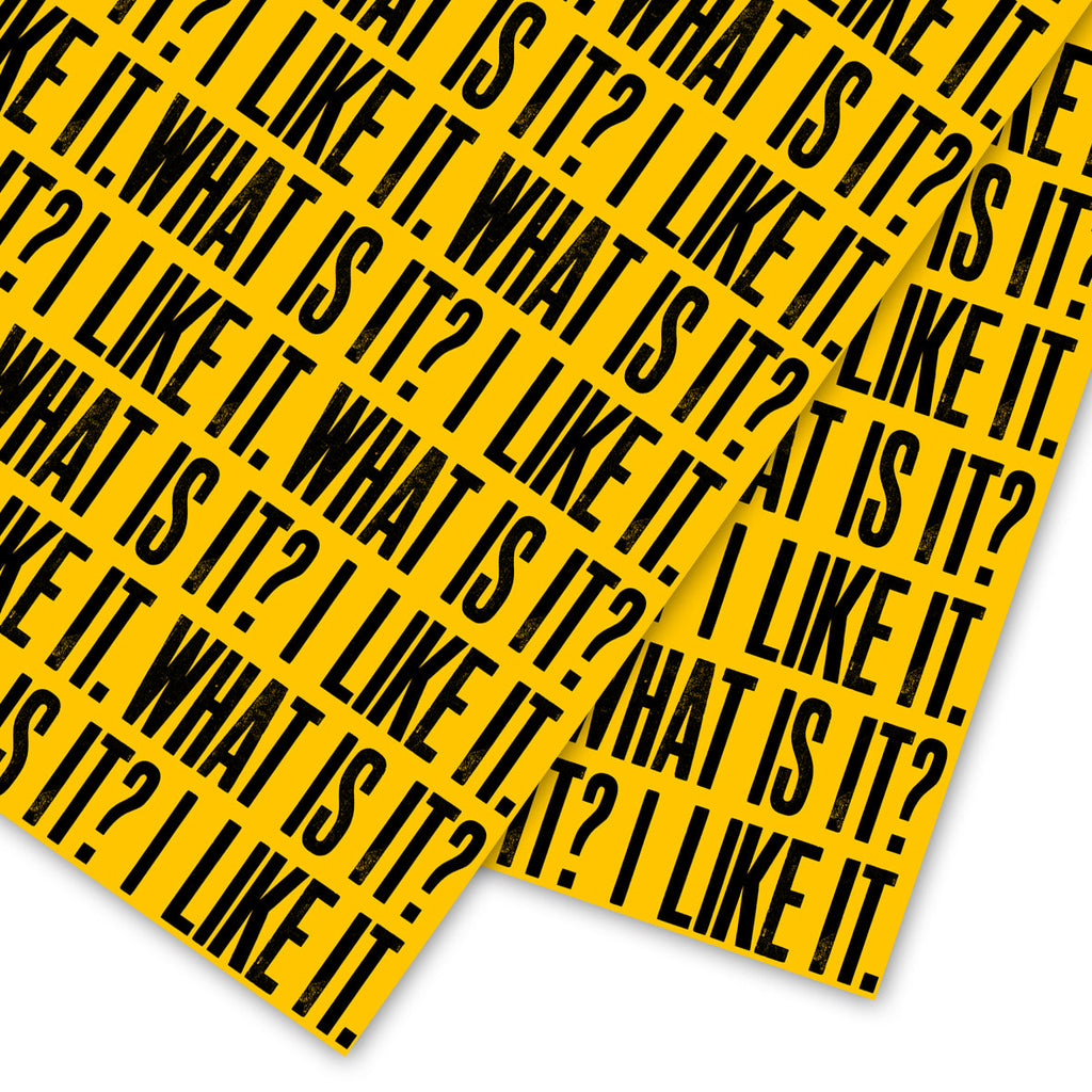 Anthony Burrill I Like It. What Is It? Gift Wrap