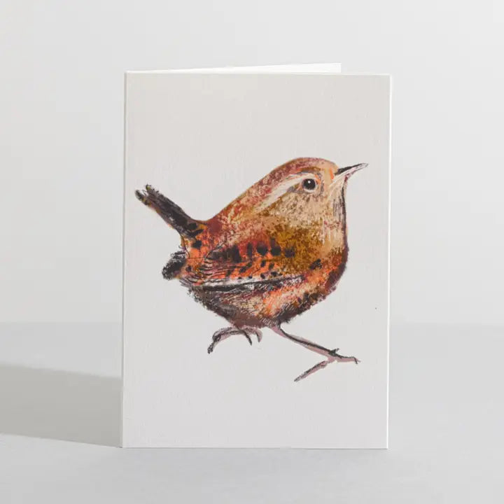 Wren Bird Nature Lover Concertina Card