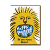Egg Press Roaring Anniversary Lion Card