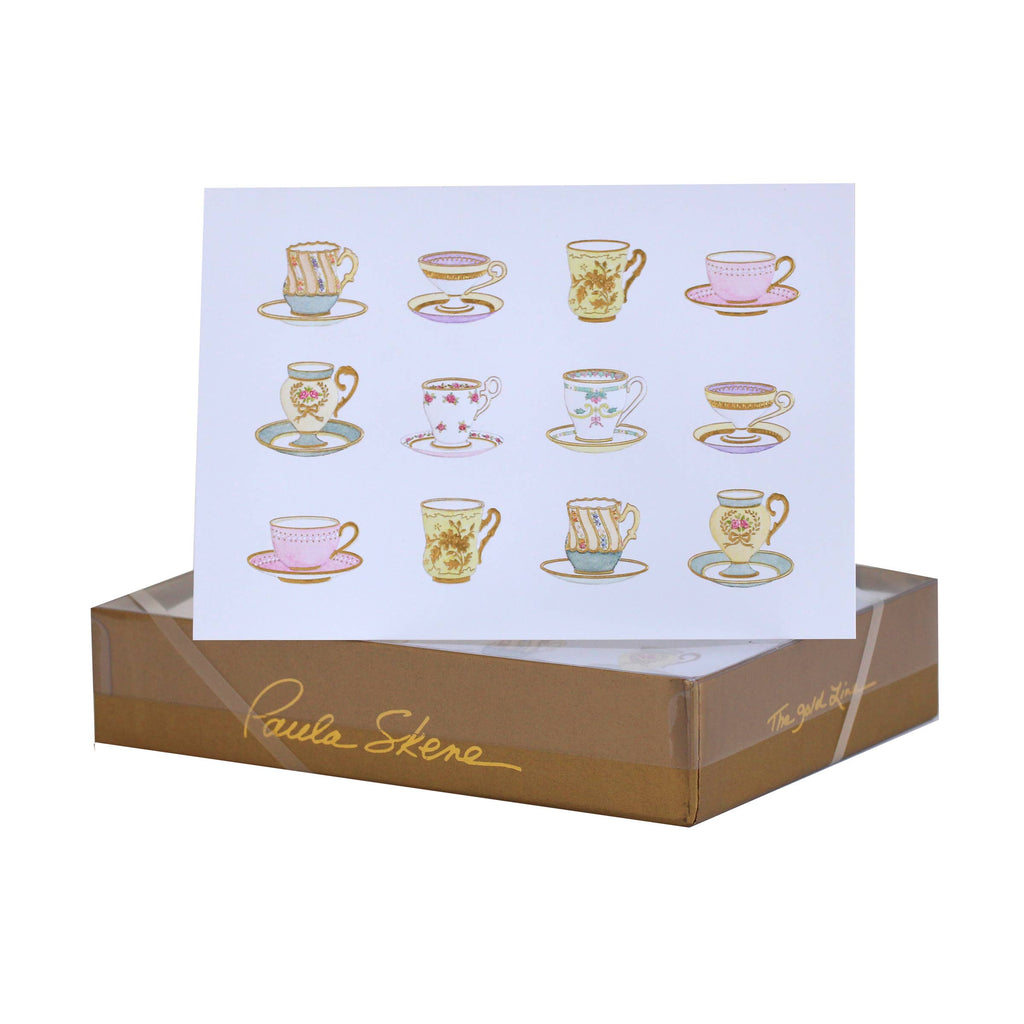 PAULA SKENE DESIGNS - Tea Cup Medley Birthday Card