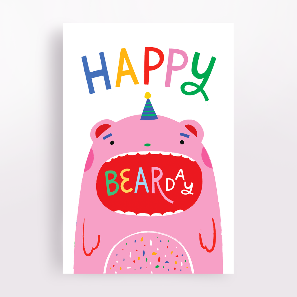 Angelope Design - Happy Bear-day Birthday Card
