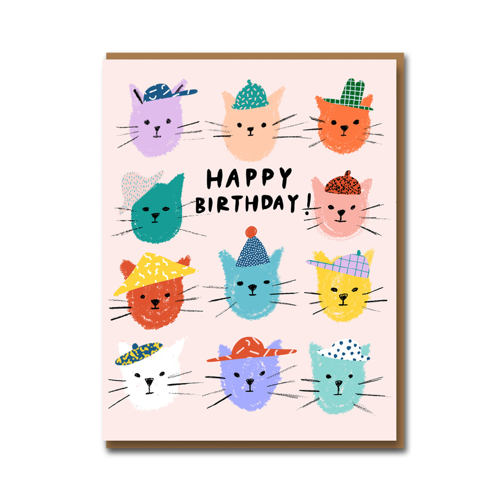 Carolyn Suzuki Cat Pals Birthday Card