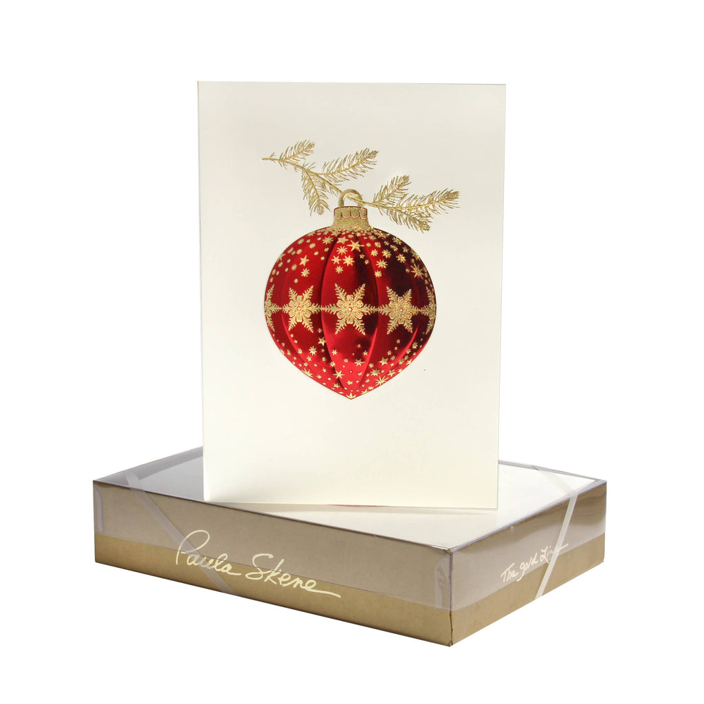 PAULA SKENE DESIGNS - Snowflake Ornament Christmas Card