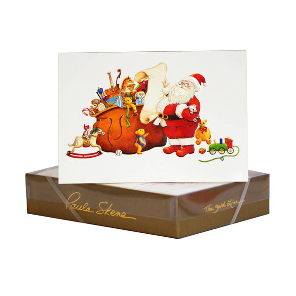 PAULA SKENE DESIGNS - Santa's List Christmas Card