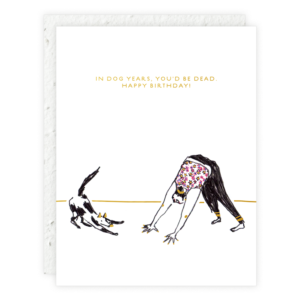 Seedlings - Dog Years - Birthday Card