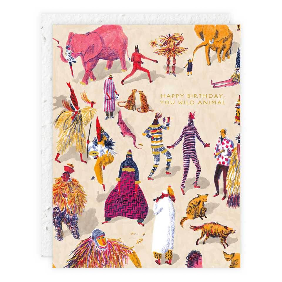 Seedlings - Wild Animal - Birthday Card