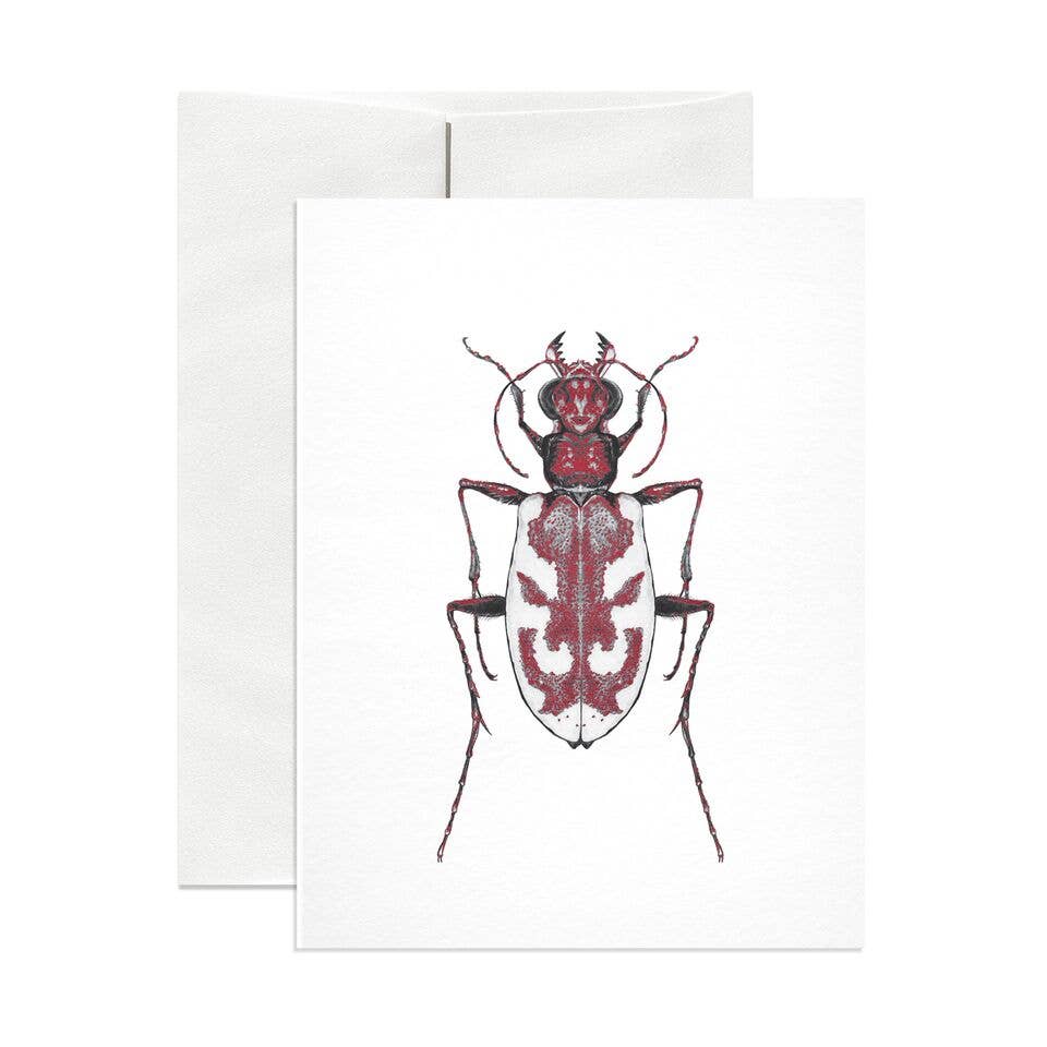 Open Sea - Blowout Tiger Beetle Greeting Card