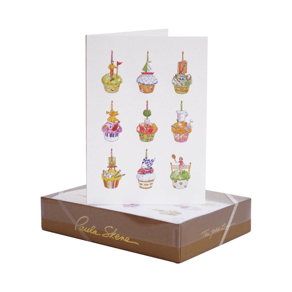 PAULA SKENE DESIGNS - Cupcake Medley Birthday Card