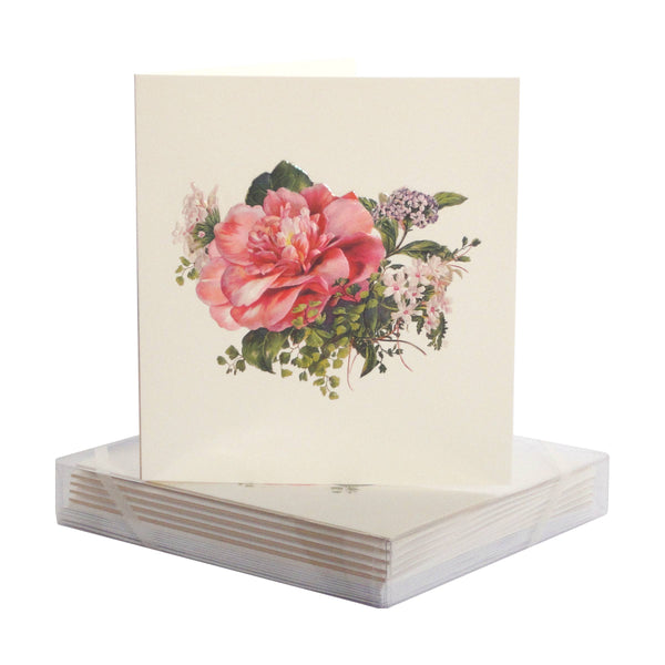 PAULA SKENE DESIGNS - Camellia Bouquet Blank Card