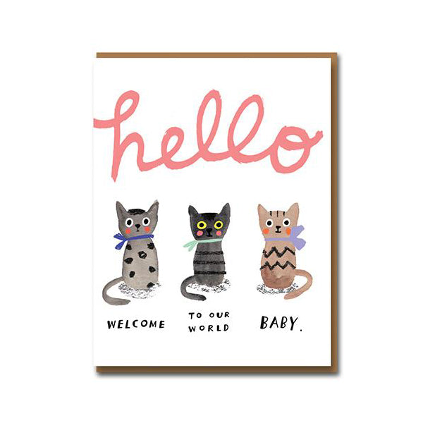 Carolyn Suzuki Three Little Kittens Card