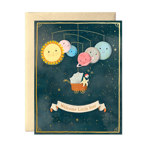 JooJoo Paper - Solar System Baby Card