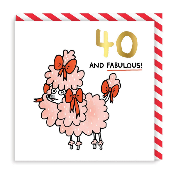 Ohh Deer 40 And Fabulous Birthday Card