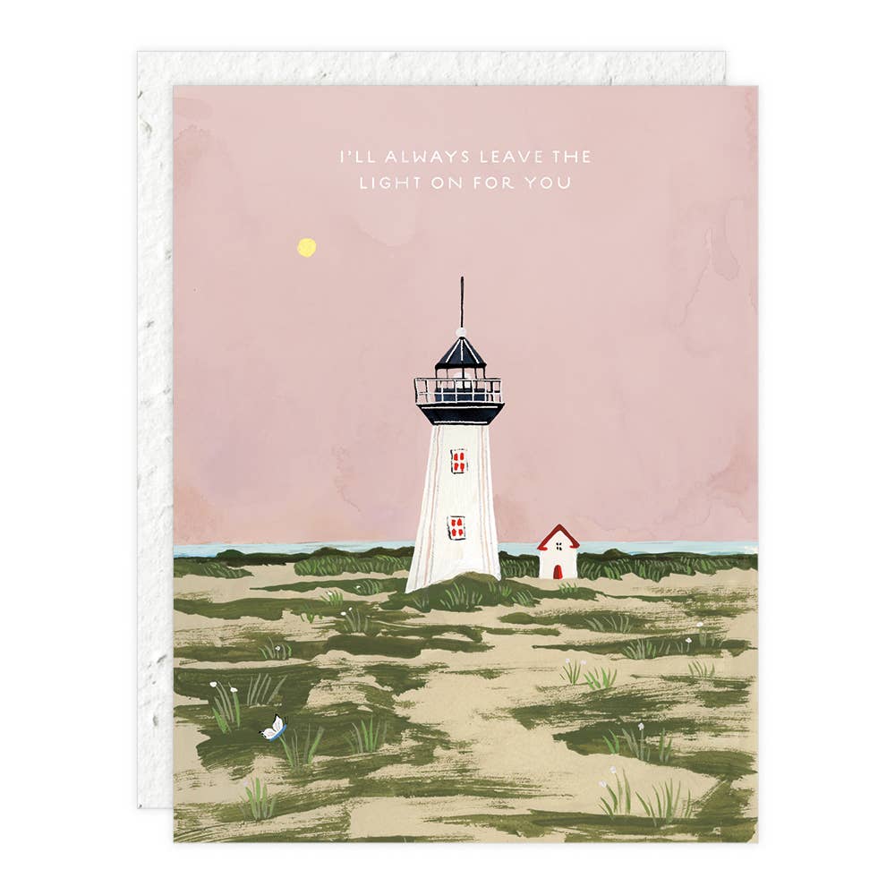 Seedlings - Lighthouse - Love + Friendship Card