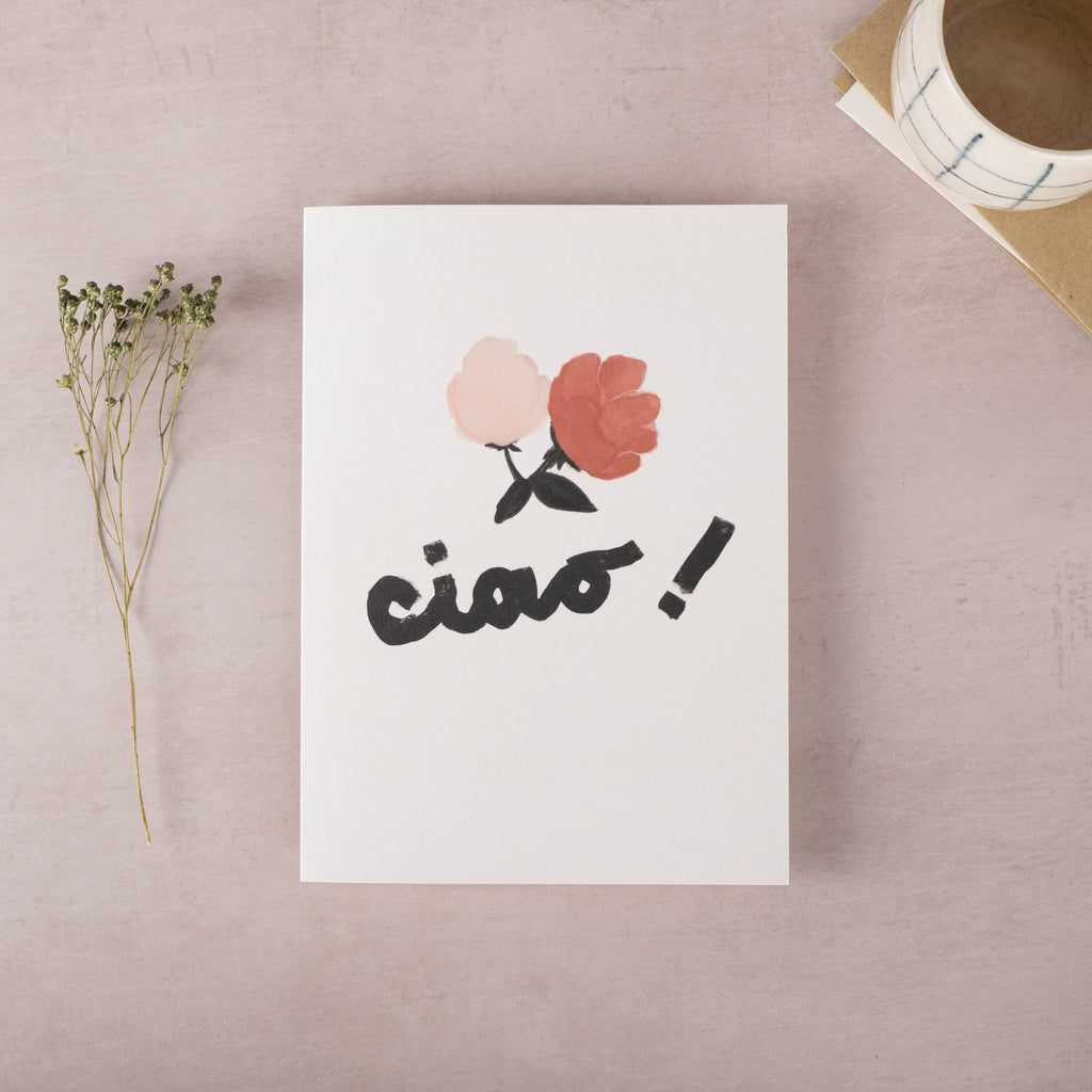 Katie Leamon - Ciao Rose Greeting Card