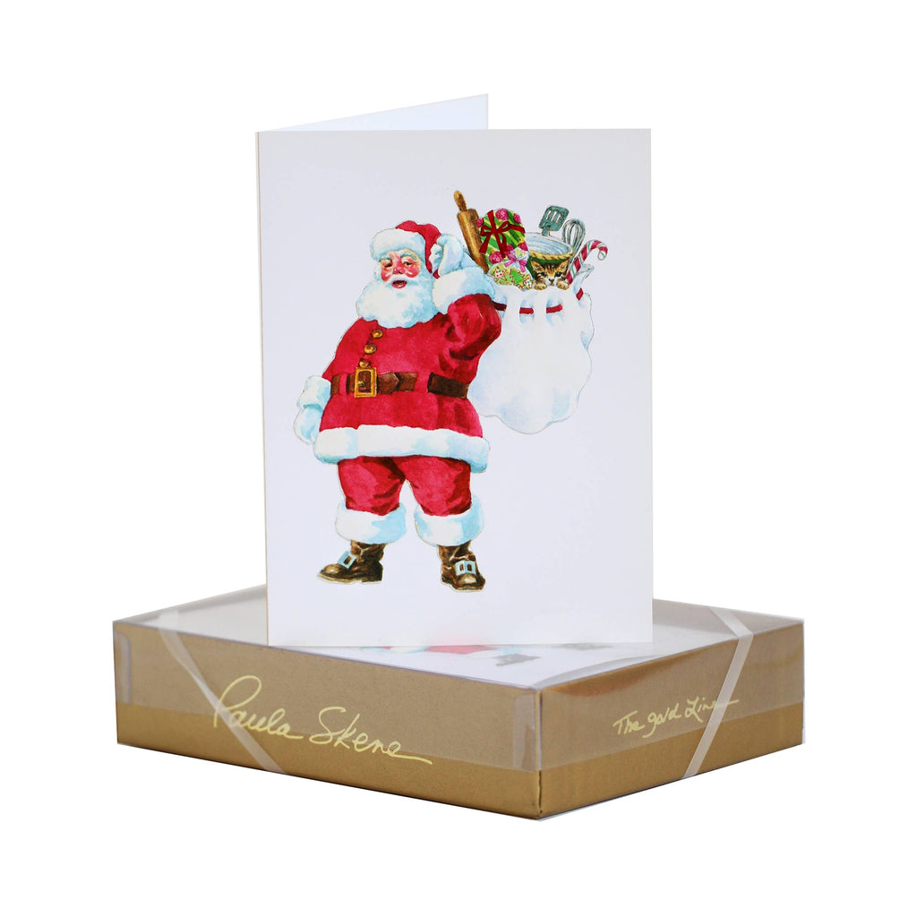 PAULA SKENE DESIGNS - Chef Santa Christmas Card