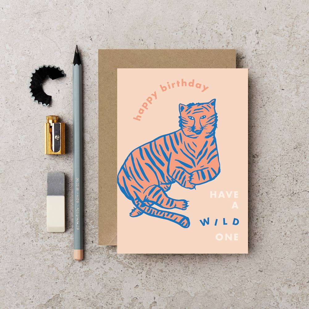 Katie Leamon - CUB TIGER Greeting Card