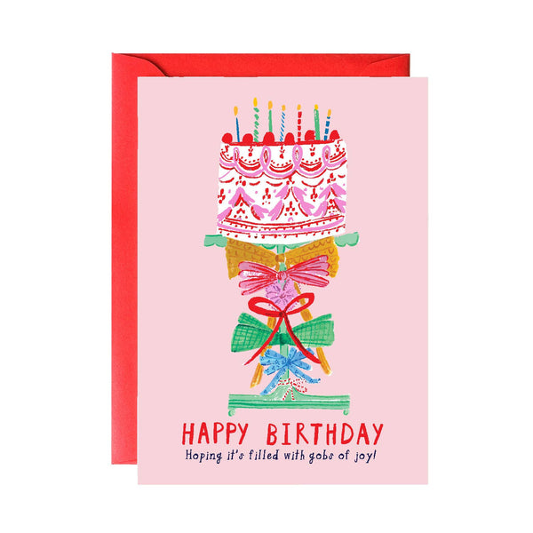 Mr. Boddington's Studio - Ribbons on the Cake Birthday Card