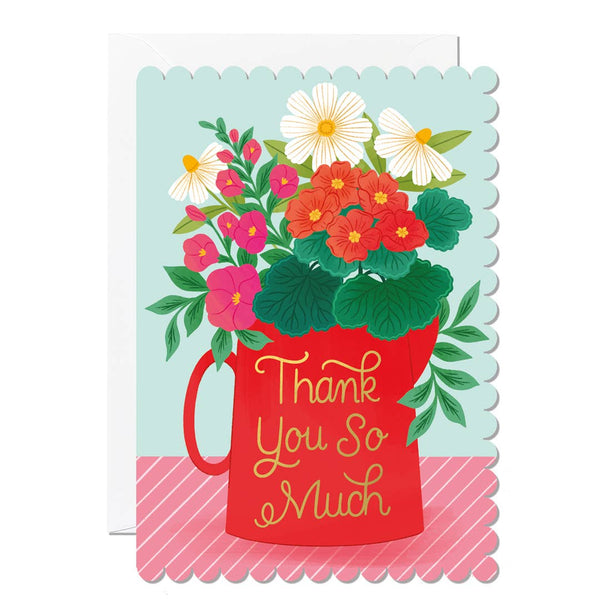 Ricicle Cards - Thank You So Much Vase Card