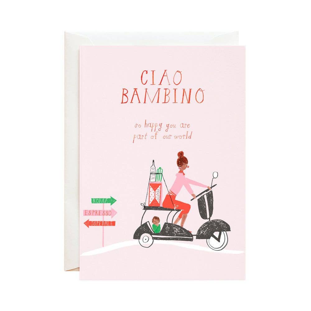 Mr. Boddington's Studio - Ciao Bambino New Baby Card
