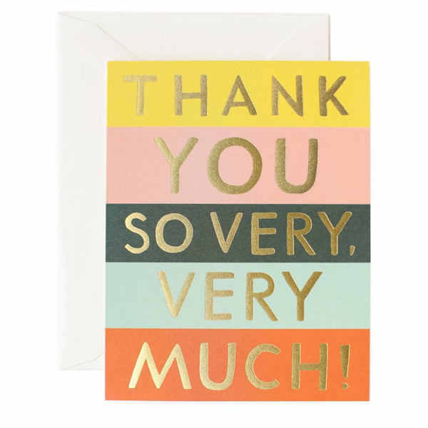 Rifle Paper Co. Colour Block Thank You Card