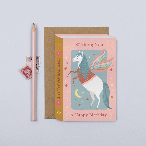 Mifkins - Pegasus Book Kid's Birthday Card