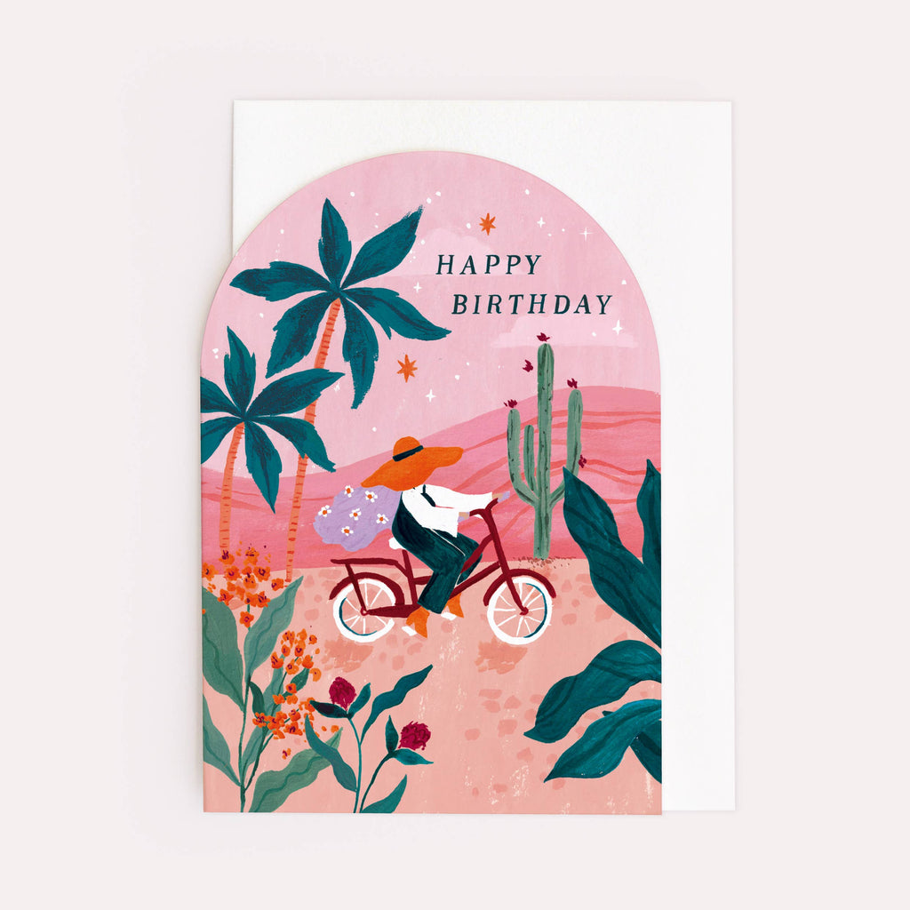 Sister Paper Co. Sunset Bike Birthday Card