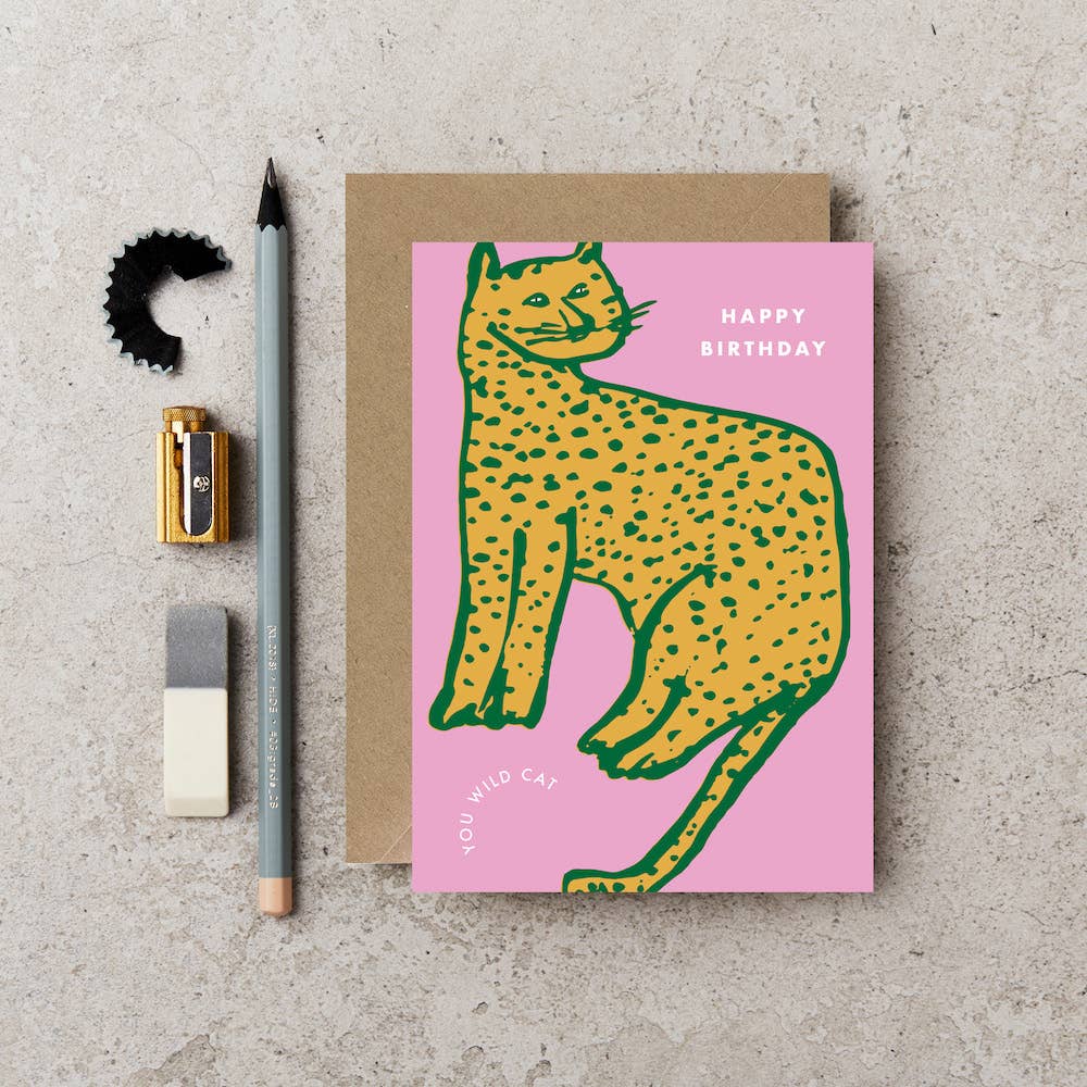 Katie Leamon - CUB CHEETAH Greeting Card
