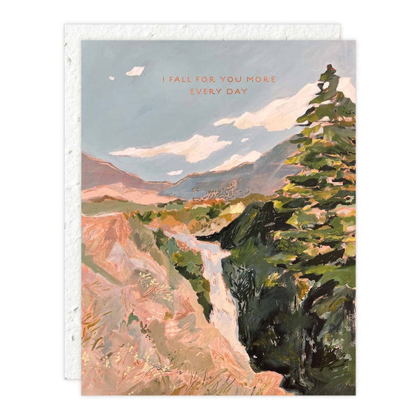 Seedlings - Waterfall - Love + Friendship Card