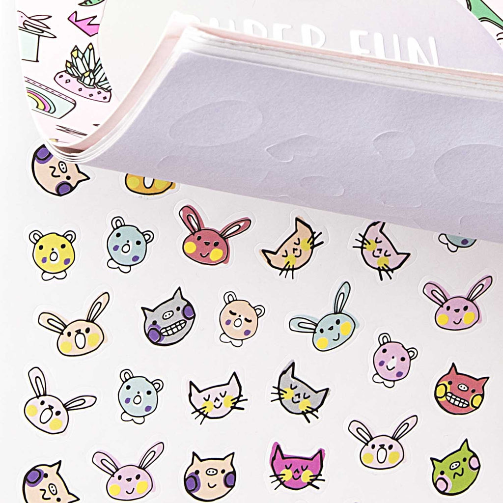 Paper Poetry Sticker Book Wonderland - Pink