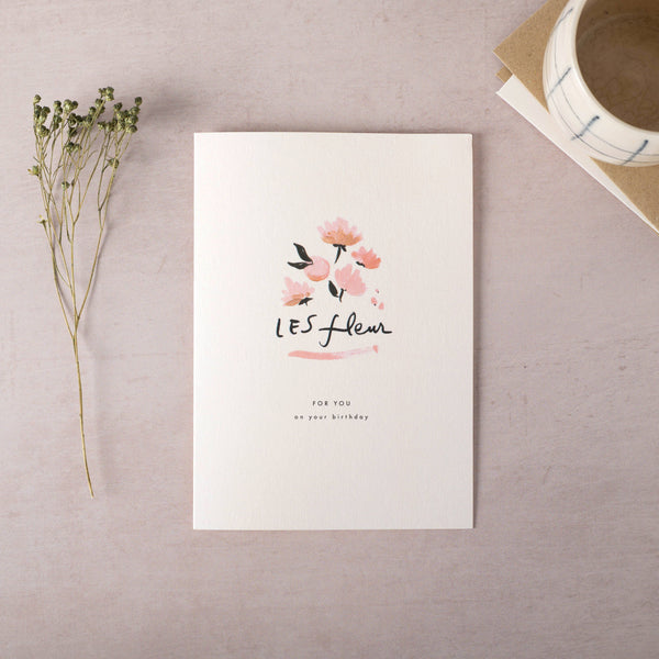 Katie Leamon - Les Fleur Birthday Greeting Card