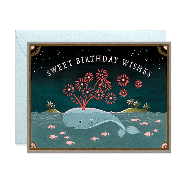 JooJoo Paper - Whale Birthday Card
