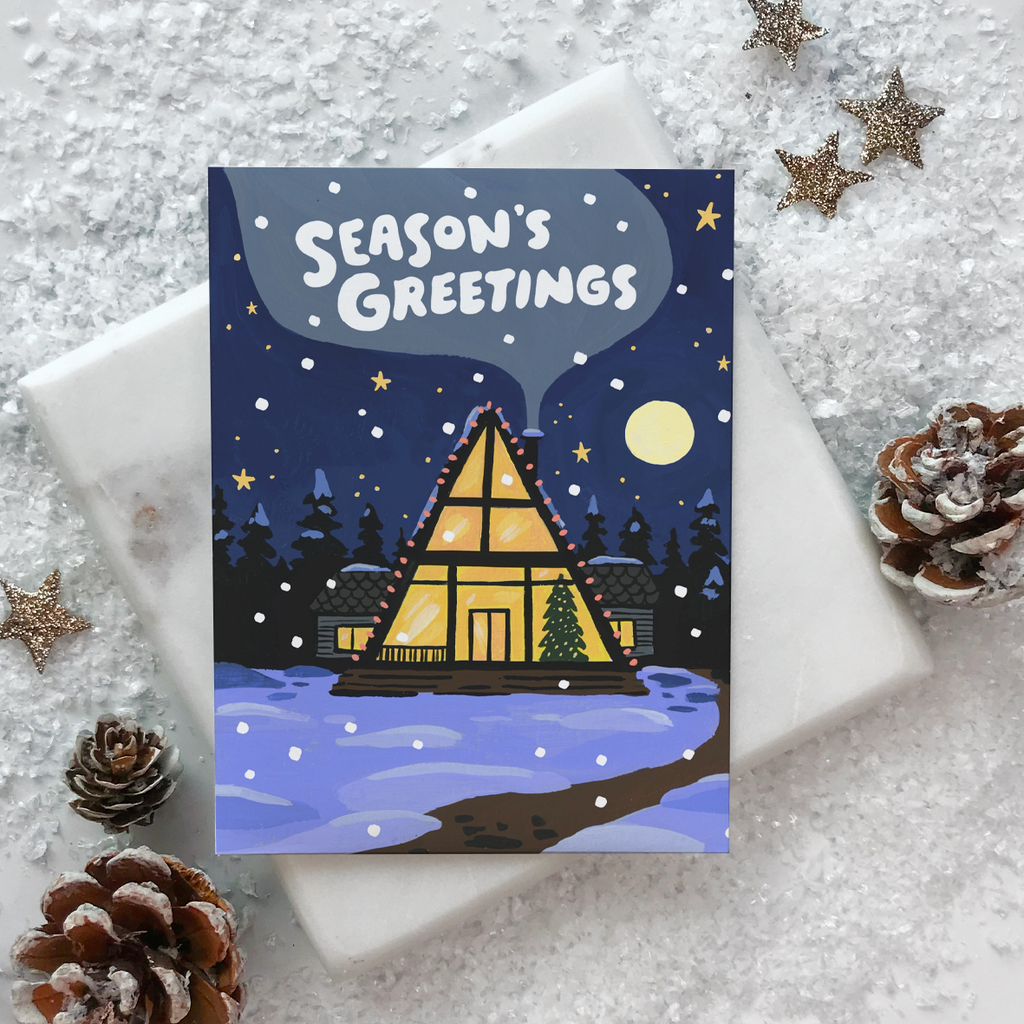 Idlewild Co. A-Frame House Christmas Card