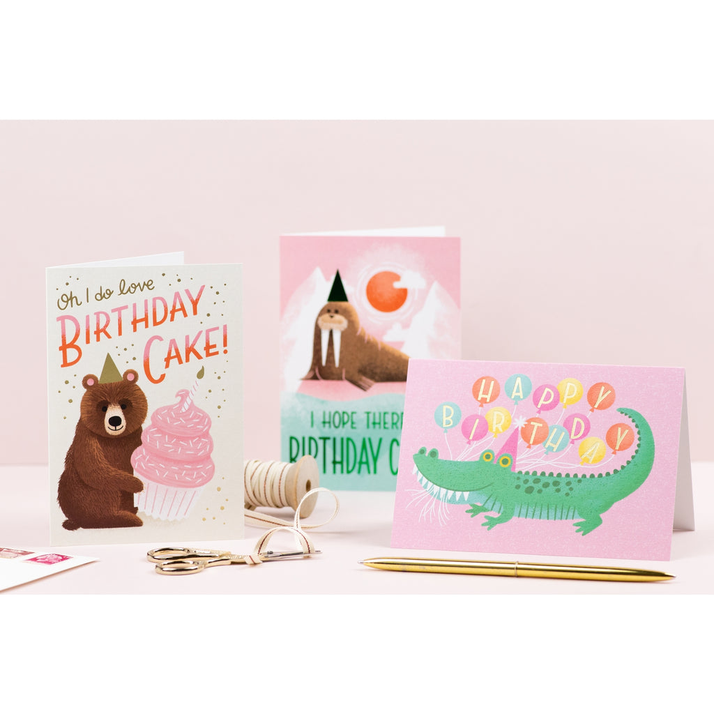 Ricicle Cards Birthday Alligator Card