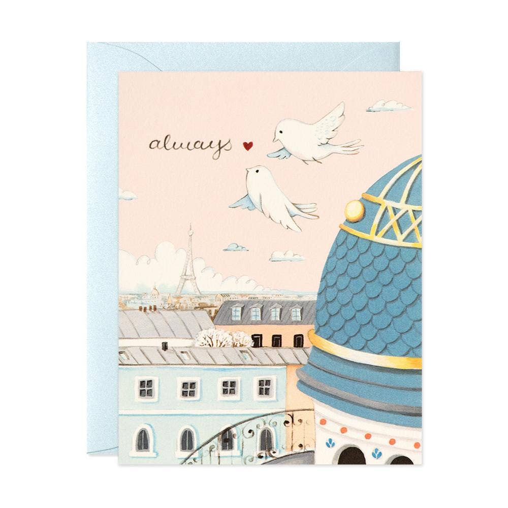 JooJoo Paper Always Paris Rooftops Card