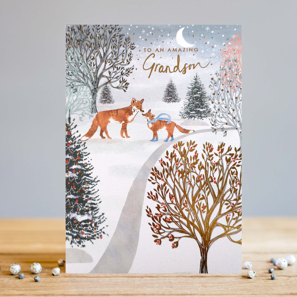 Louise Tiler Amazing Grandson Christmas Card