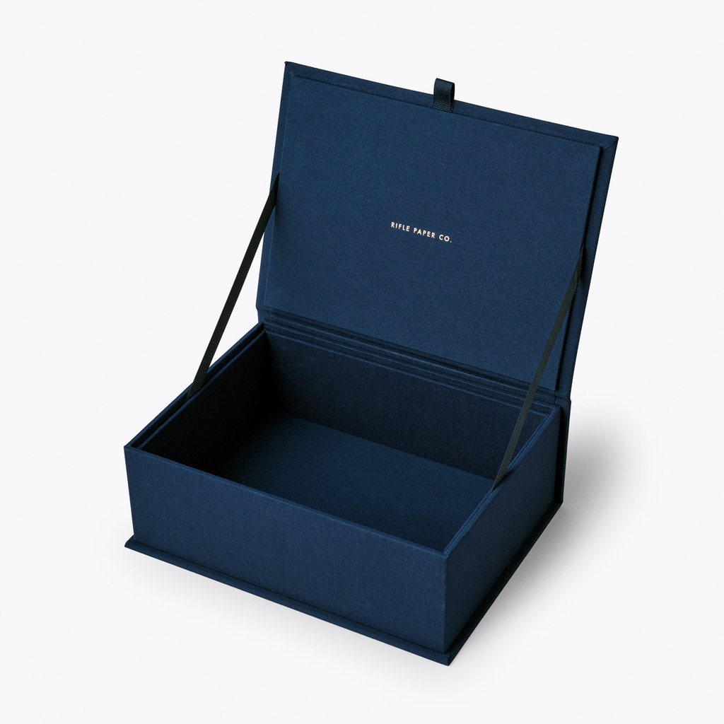 Rifle Paper Co. Large Embroidered Keepsake Box - Strawberry Fields