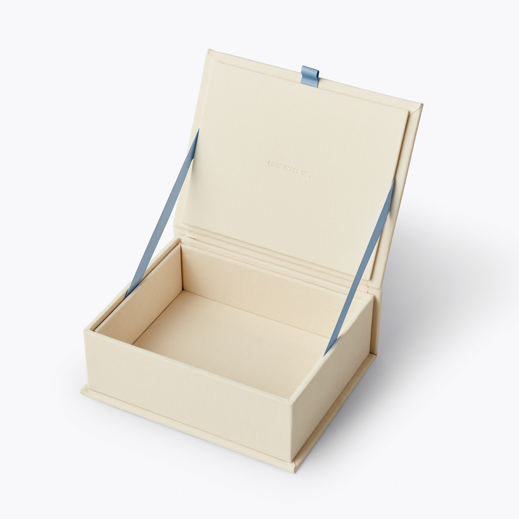 Rifle Paper Co. Medium Embroidered Keepsake Box - Garden Party Blue