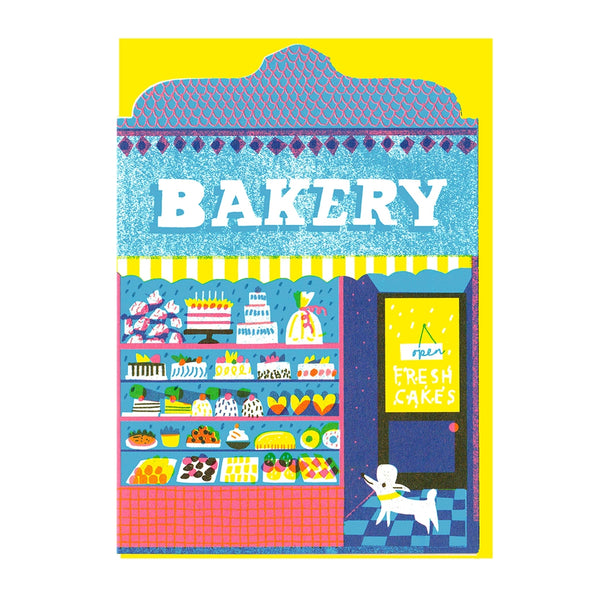 The Printed Peanut Bakery Shop Birthday Card