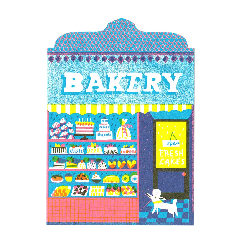 The Printed Peanut Bakery Shop Birthday Card