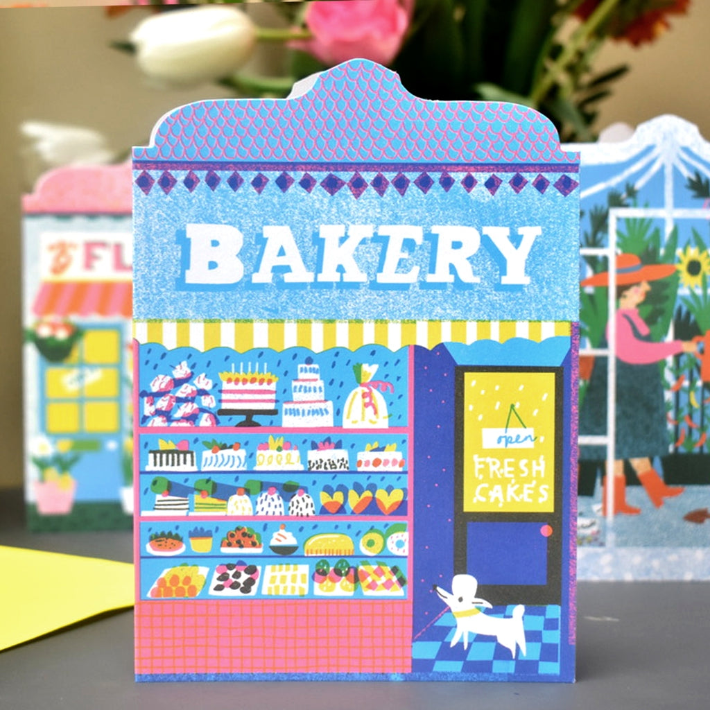 The Printed Peanut Bakery Shop Birthday Card