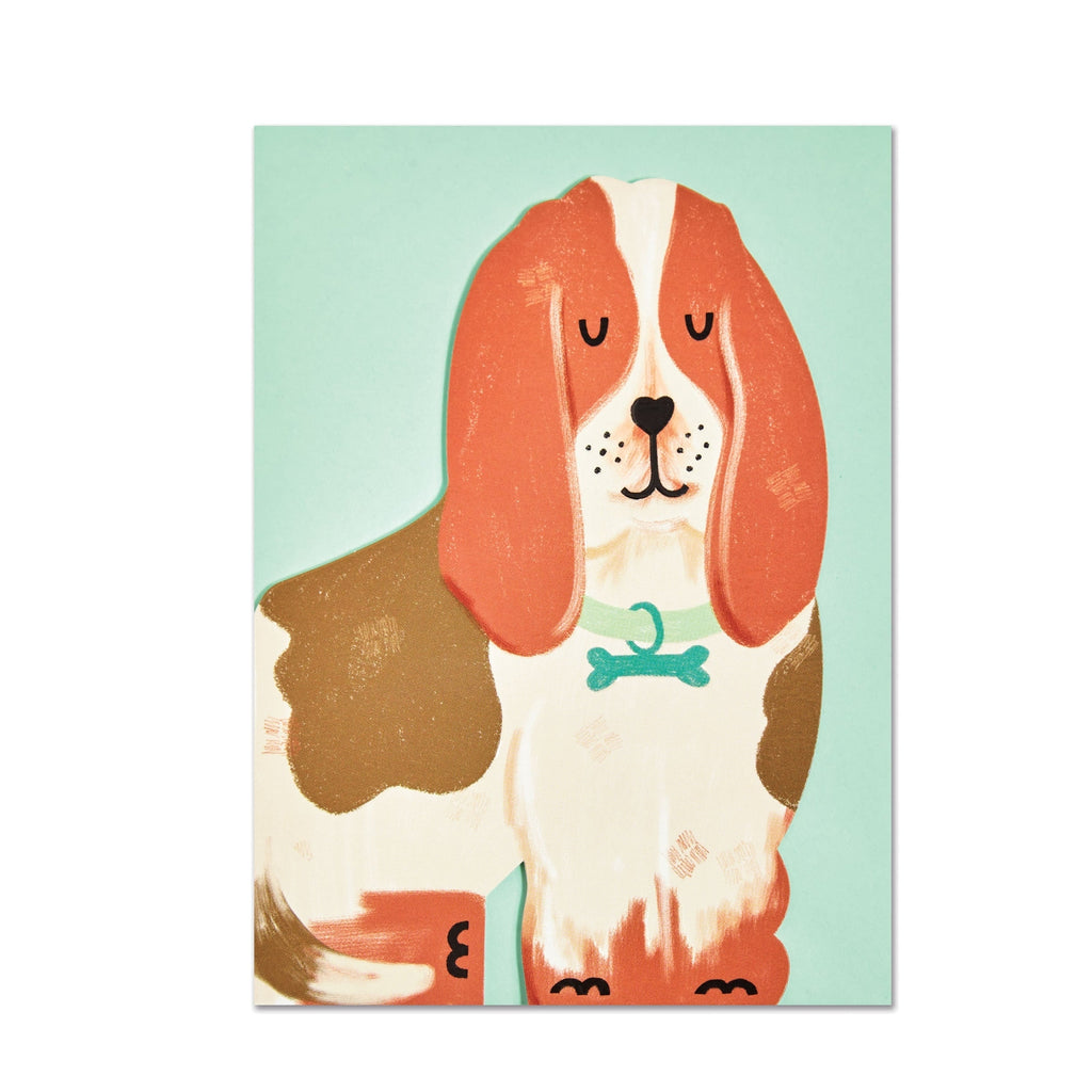 Raspberry Blossom Basset Card