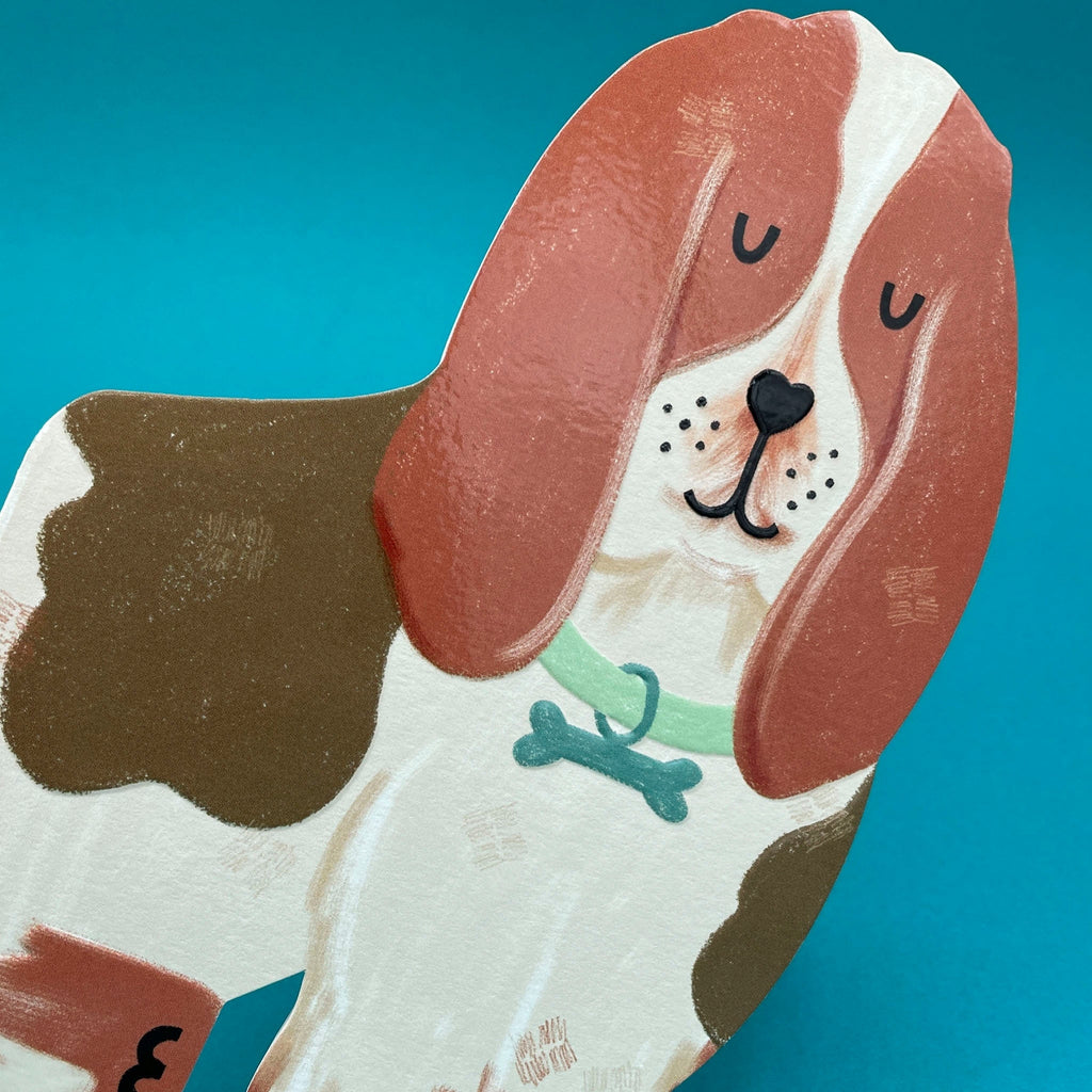 Raspberry Blossom Basset Card