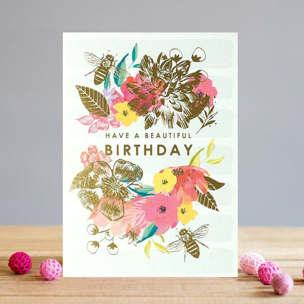 Louise Tiler Beautiful Birthday Bees Card
