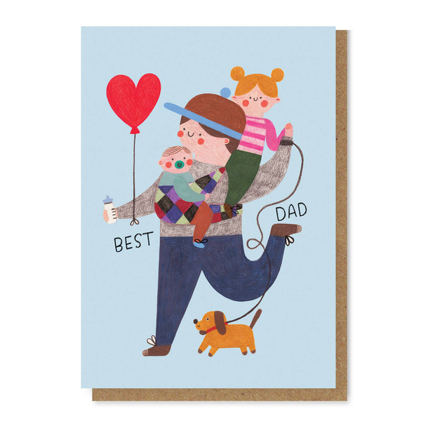 Daria Solak Illustrations - BEST DAD Card