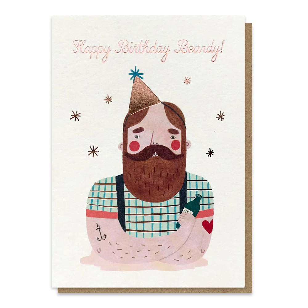 Stormy Knight Birthday Beardy Card